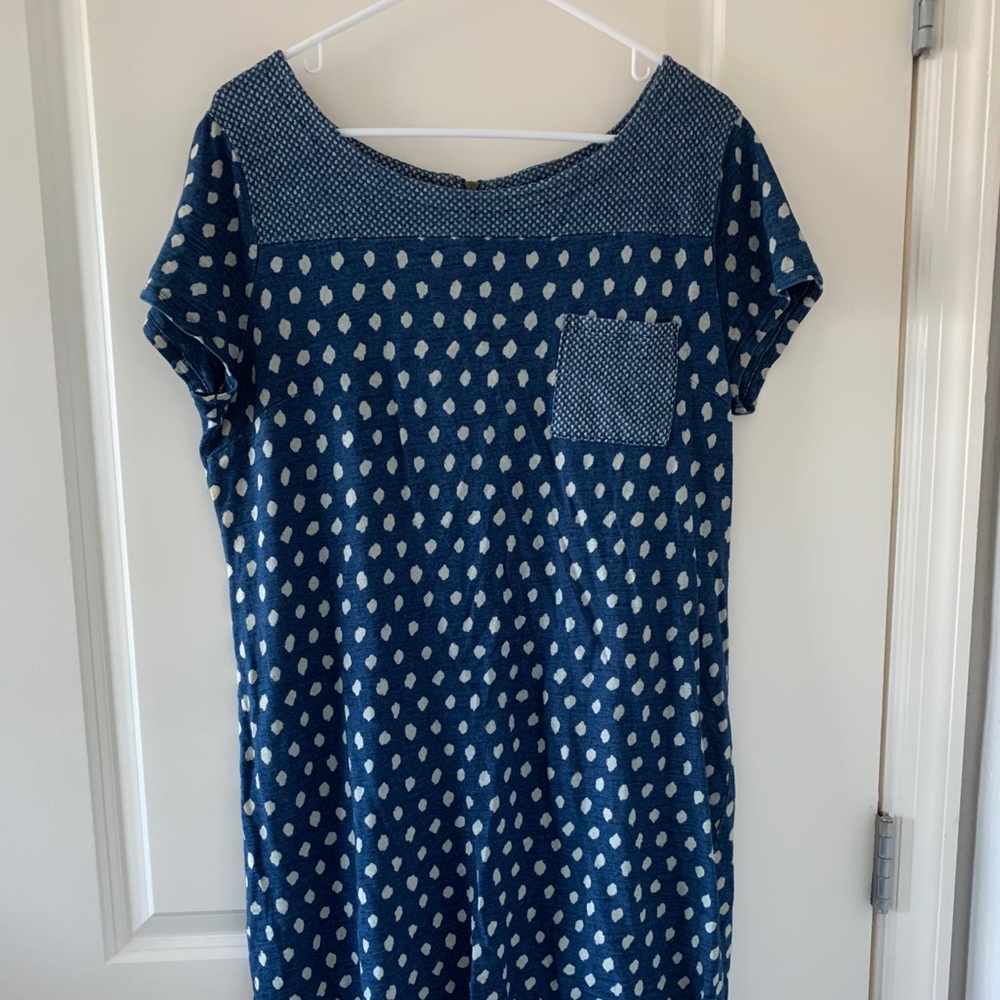 Old Navy Polka Dot Dress w zipper/front pocket
